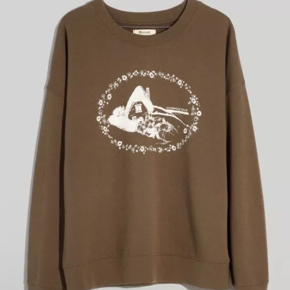 Madewell Resourced Cotton French Terry COTSWOLDS HILLS sweatshirt Jumper XXL - Picture 5 of 13